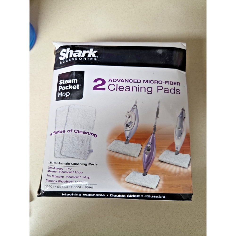 NEW Genuine Shark Steam Pocket Mop Rectangle‎ Cleaning Pads OEM Micro-Fiber